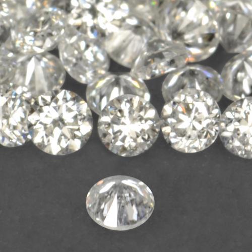 Diamante naturale bianco da 0,19 ct, taglio rotondo, VS-SI