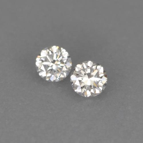 Gemme di Diamante Bianco caldo naturale da 0.03 ct, Taglio rotondo, VVS-VS