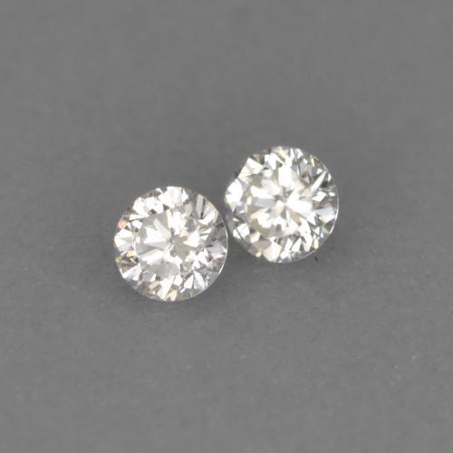 Gemme di Diamante Bianco caldo naturale da 0.03 ct, Taglio rotondo, VVS-VS