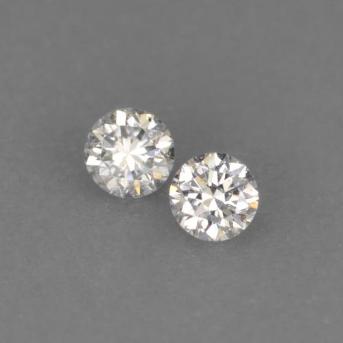 Diamante naturale bianco da 0,02 ct, taglio rotondo, VVS-VS