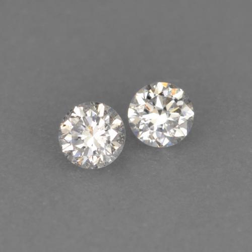Diamante naturale bianco da 0,02 ct, taglio rotondo, VVS-VS