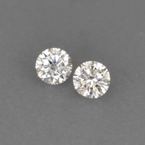 Gemme di Diamante Bianco caldo naturale da 0.03 ct, Taglio rotondo, VVS-VS