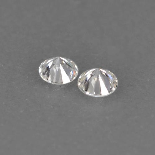 Gemme di Diamante Bianco caldo naturale da 0.03 ct, Taglio rotondo, VVS-VS
