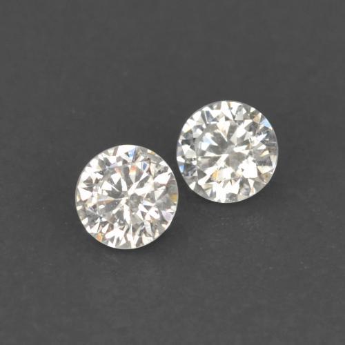 Diamante naturale bianco da 0,02 ct, taglio rotondo, VS