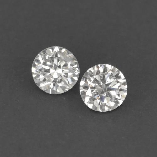 Diamante naturale bianco da 0,03 ct, taglio rotondo, VVS-VS