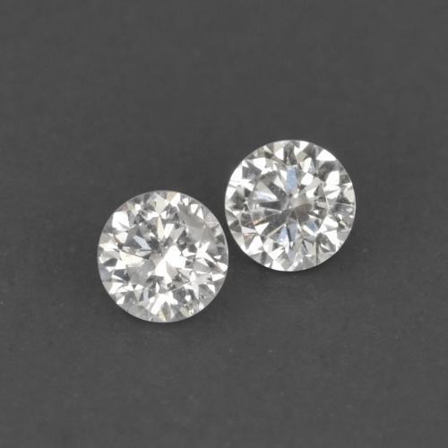 Diamante naturale bianco da 0,03 ct, taglio rotondo, VVS-VS