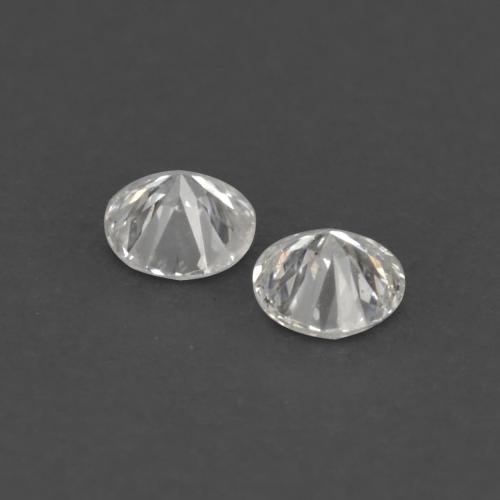 Diamante naturale bianco da 0,03 ct, taglio rotondo, VVS-VS