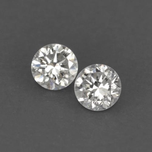 Diamante naturale bianco da 0,02 ct, taglio rotondo, VVS-VS