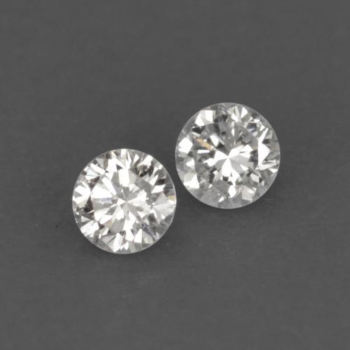 Diamante naturale bianco da 0,02 ct, taglio rotondo, VVS-VS