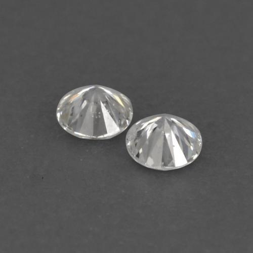Diamante naturale bianco da 0,02 ct, taglio rotondo, VVS-VS