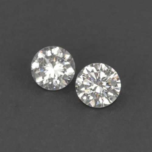 Gemme di Diamante Bianco caldo naturale da 0.03 ct, Taglio rotondo, VVS-VS