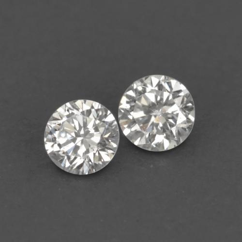 Diamante naturale bianco da 0,04 ct, taglio rotondo, VVS-VS