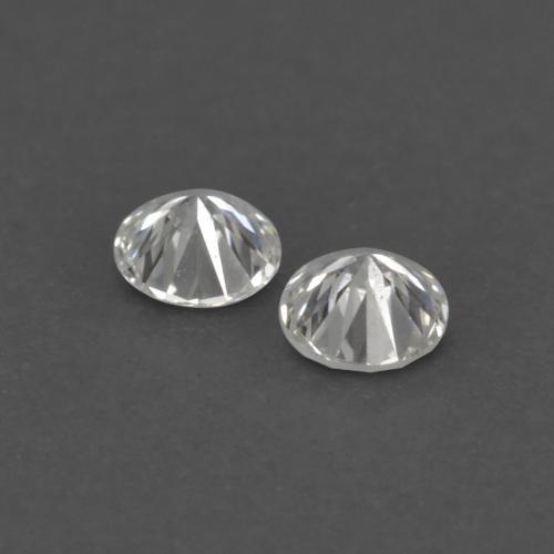 Diamante naturale bianco da 0,04 ct, taglio rotondo, VVS-VS