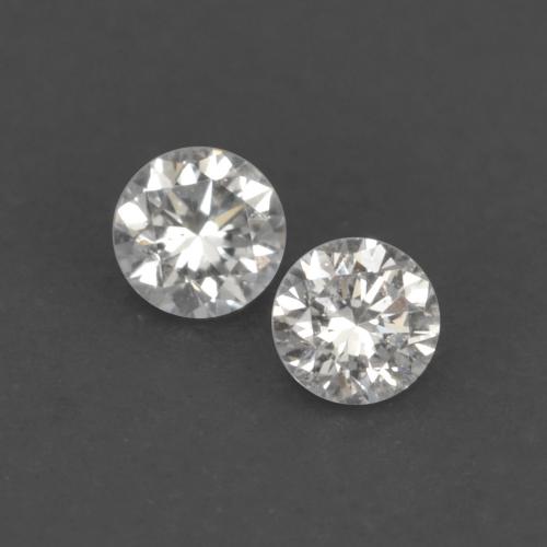 Diamante naturale bianco da 0,03 ct, taglio rotondo, VVS-VS