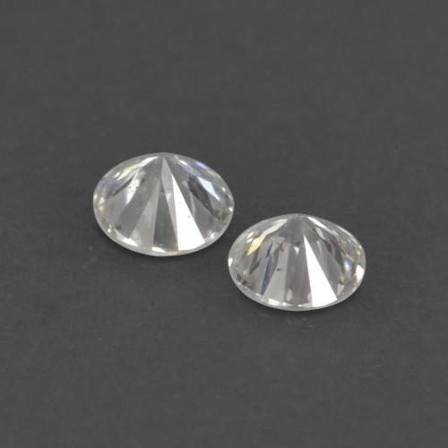 Diamante naturale bianco da 0,03 ct, taglio rotondo, VVS-VS
