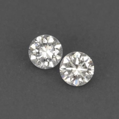 Gemme di Diamante Bianco caldo naturale da 0.03 ct, Taglio rotondo, VVS-VS