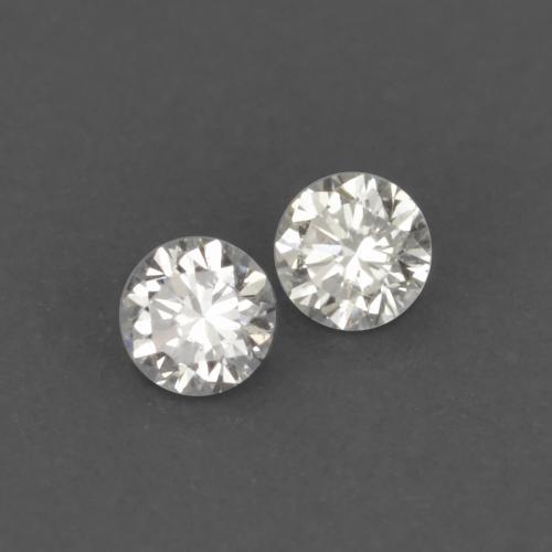 Gemme di Diamante Bianco caldo naturale da 0.03 ct, Taglio rotondo, VVS-VS