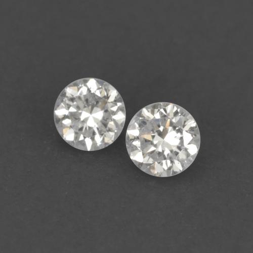 Gemme di Diamante Bianco caldo naturale da 0.04 ct, Taglio rotondo, VVS-VS