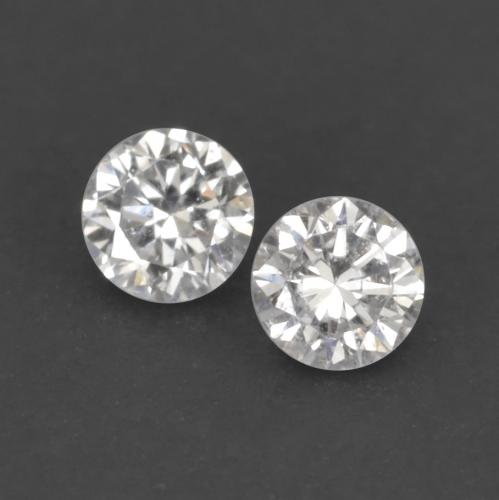 Diamante naturale bianco da 0,03 ct, taglio rotondo, VVS-VS