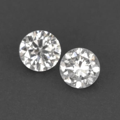 Diamante naturale bianco da 0,02 ct, taglio rotondo, VVS-VS