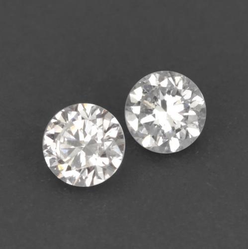 Diamante naturale bianco da 0,02 ct, taglio rotondo, VVS-VS