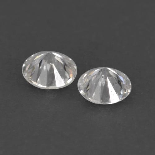 Diamante naturale bianco da 0,02 ct, taglio rotondo, VVS-VS