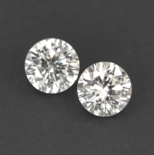 Diamante naturale bianco da 0,04 ct, taglio rotondo, VVS-VS