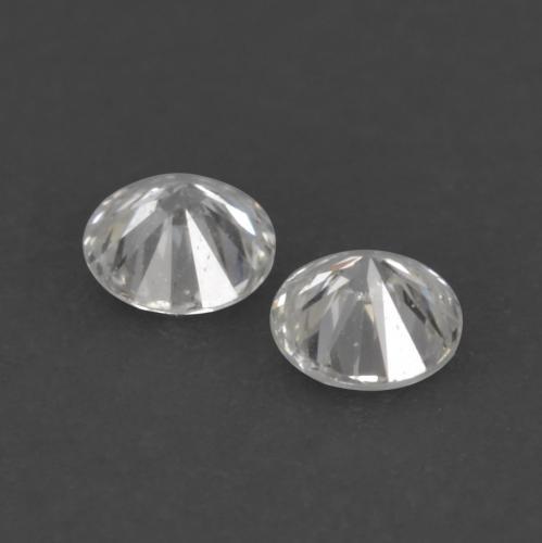 Diamante naturale bianco da 0,04 ct, taglio rotondo, VVS-VS