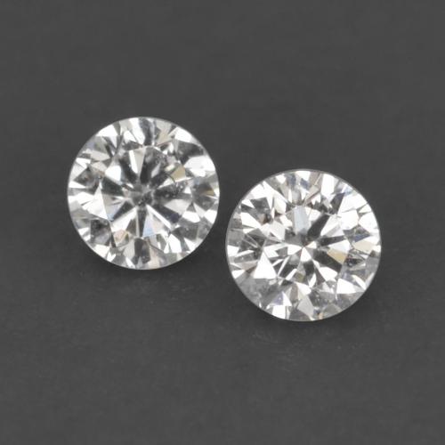 Gemme di Diamante Bianco caldo naturale da 0.04 ct, Taglio rotondo, VVS-VS