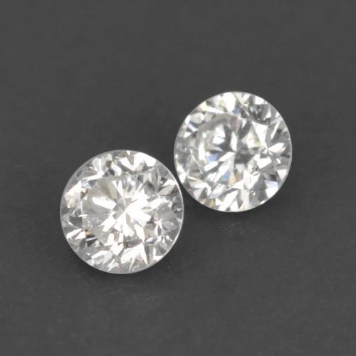 Diamante naturale bianco da 0,03 ct, taglio rotondo, VVS-VS