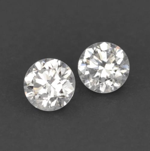 Diamante naturale bianco da 0,03 ct, taglio rotondo, VVS-VS