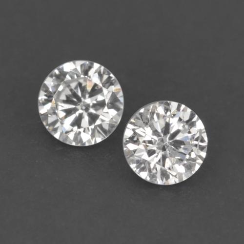 Diamante naturale bianco da 0,04 ct, taglio rotondo, VVS-VS