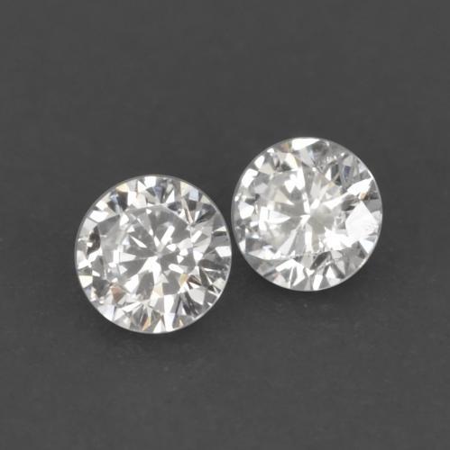 Diamante naturale bianco da 0,04 ct, taglio rotondo, VVS-VS