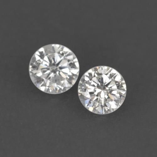 Gemme di Diamante Bianco caldo naturale da 0.03 ct, Taglio rotondo, VVS-VS