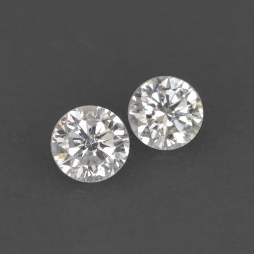 Gemme di Diamante Bianco caldo naturale da 0.03 ct, Taglio rotondo, VVS-VS