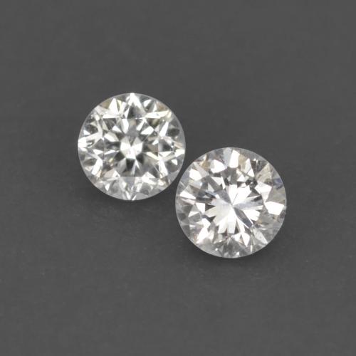 Diamante naturale bianco da 0,04 ct, taglio rotondo, VS