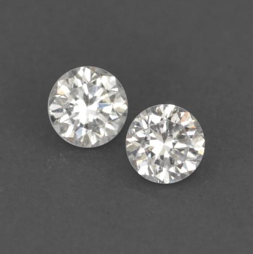 Diamante naturale bianco da 0,03 ct, taglio rotondo, VS