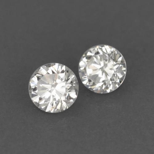 Diamante naturale bianco da 0,03 ct, taglio rotondo, VS