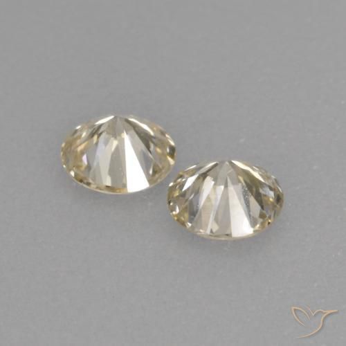 Gemme di Diamante Color champagne naturale da 0.26 ct, Taglio rotondo, VVS-VS