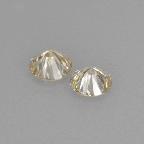 Diamante naturale dorato da 0,21 ct, taglio rotondo, VVS-VS