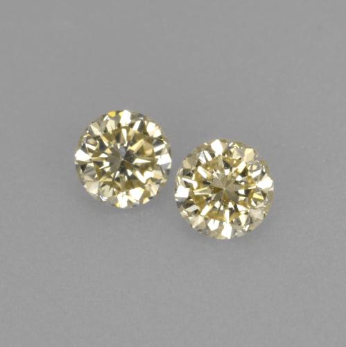 Diamante naturale dorato da 0,27 ct, taglio rotondo, VVS-VS