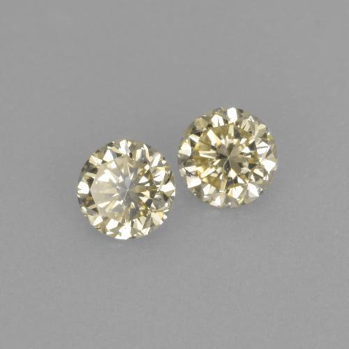 Diamante naturale dorato da 0,27 ct, taglio rotondo, VVS-VS