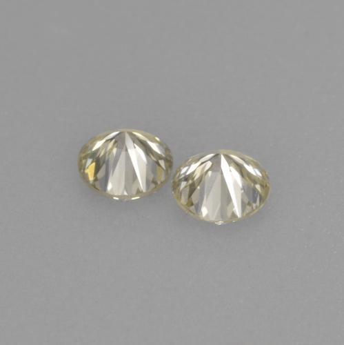 Diamante naturale dorato da 0,27 ct, taglio rotondo, VVS-VS