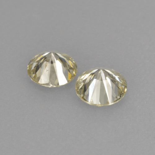 Diamante naturale dorato da 0,41 ct, taglio rotondo, VS