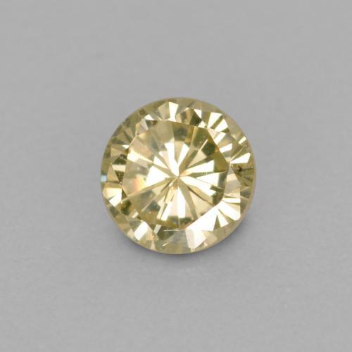 Diamante naturale dorato da 0,11 ct, taglio rotondo, VVS-VS