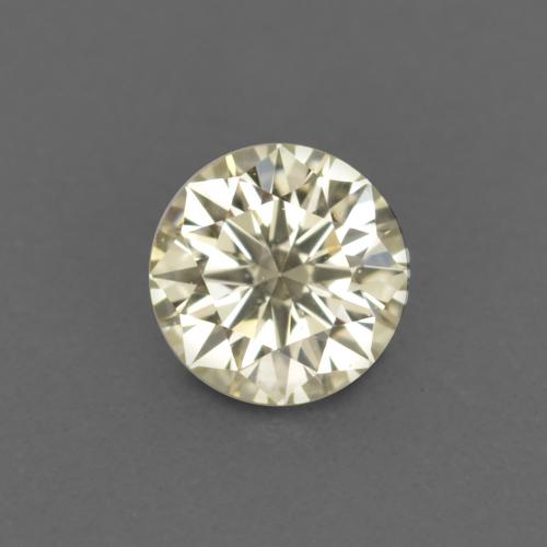 Diamante naturale dorato da 0,13 ct, taglio rotondo, VVS-VS