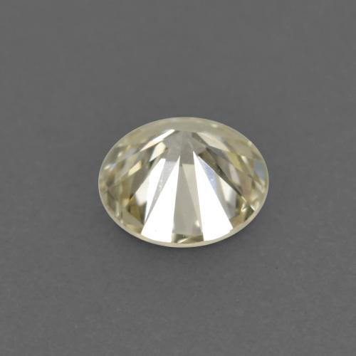 Diamante naturale dorato da 0,13 ct, taglio rotondo, VVS-VS