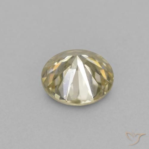 Diamante Color champagne naturale da 0.14 ct, Rotondo, VVS-VS