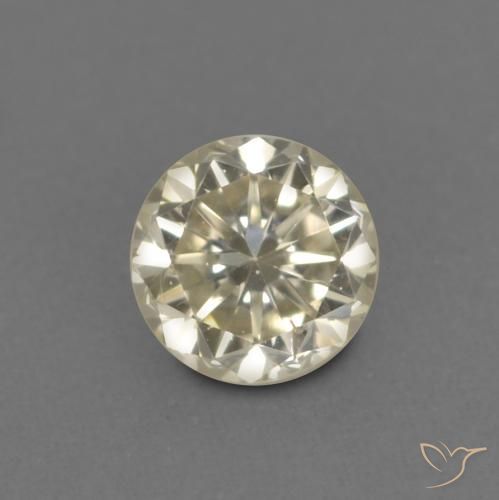 0.14ct Naturale Color champagne Diamante, Rotondo, VVS-VS