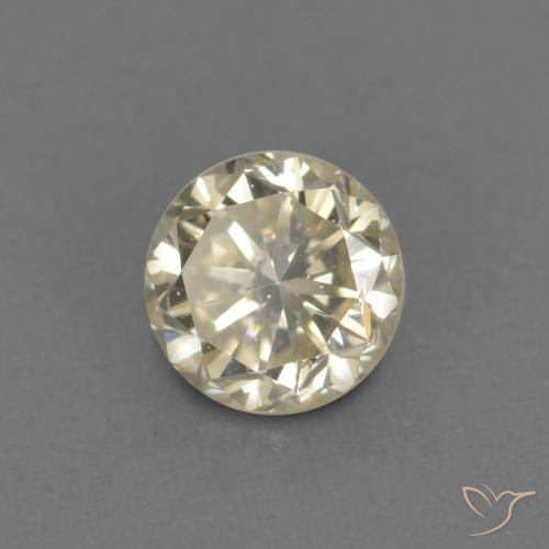 Diamante Color champagne naturale da 0.14 ct, Rotondo, VVS-VS